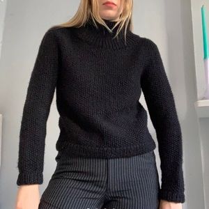 Assembly New York Cropped Black Sweater